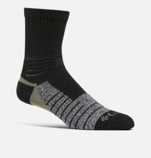 Columbia Active Crop Crew Lightweight Men Socks Black | 49124408