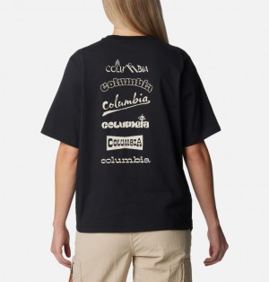 Columbia Alpine Way™ II Technical Graphic Women T Shirts Black | 80329571