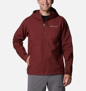 Columbia Ascender™ II Hooded Softshell Hiking Men Jackets Red | 44445815