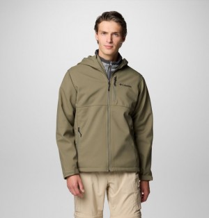 Columbia Ascender™ II Hooded Softshell Hiking Men Jackets Green | 30991718