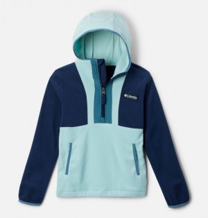 Columbia Back Bowl™ Lite Half Zip Girls's Hoodie Navy | 77914168