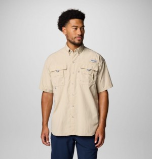 Columbia Bahama™ II Short Sleeve Men Shirts Khaki | 59429795