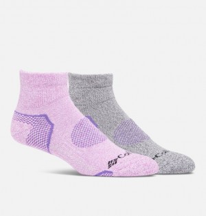 Columbia Balance Point Quarter - 2pk Women Socks Lavender | 56006208