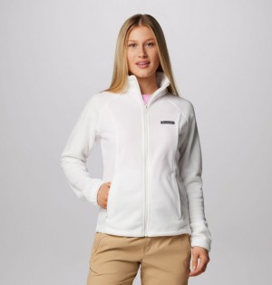 Columbia Benton Springs™ Full Zip Women Fleece Jackets White | 4759486