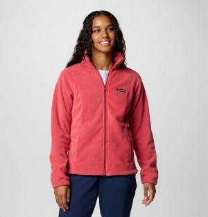 Columbia Benton Springs™ Full Zip Women Fleece Jackets Red | 4980021