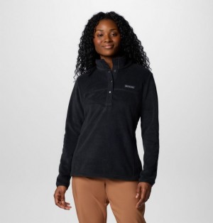 Columbia Benton Springs™ Half Snap Women Pullover Black | 29493769