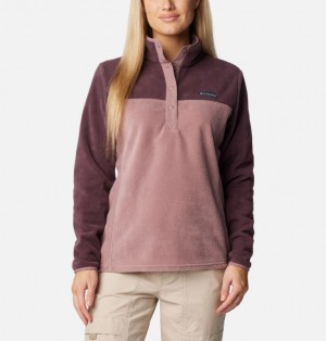 Columbia Benton Springs™ Half Snap Women Pullover Burgundy | 67307235