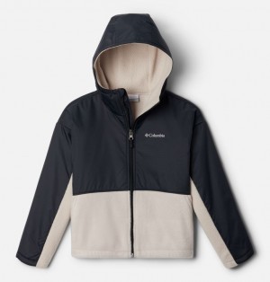 Columbia Benton Springs™ Hooded Sherpa Girls's Fleece Jackets White | 2028552