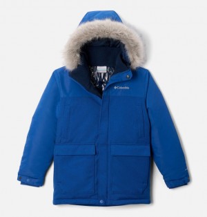 Columbia Boundary Bay™ Down Waterproof Boys's Parka Blue | 80308569