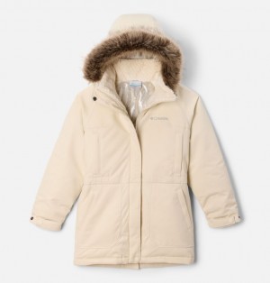 Columbia Boundary Bay™ Down Waterproof Girls's Parka Beige | 69947603