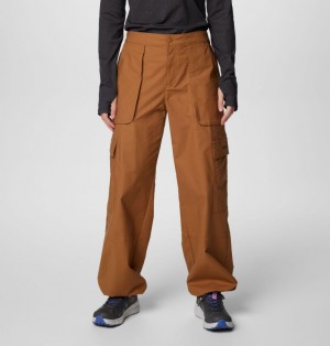 Columbia Brea Falls™ Cotton Ripstop Cargo Women Pants Brown | 3859871