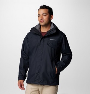 Columbia Bugaboo™ III 3-in-1 Waterproof Men Jackets Black | 98582489