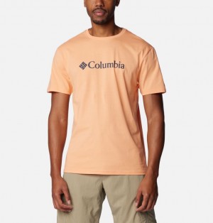 Columbia CSC Basic Logo™ Men T Shirts Apricot | 90741561