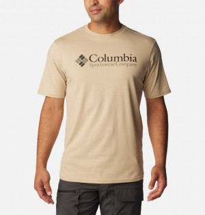 Columbia CSC Basic Logo™ Men T Shirts Khaki | 13895863