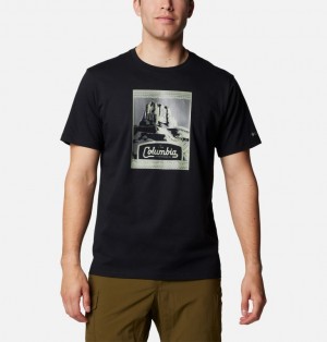 Columbia CSC™ Seasonal Logo Men T Shirts Black | 68813805