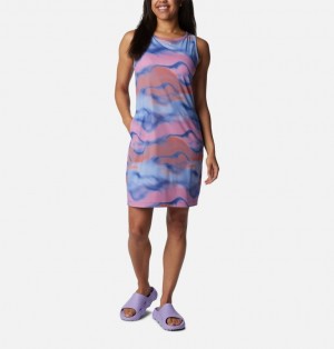 Columbia Chill River™ Printed Women Dress Blue | 55988528