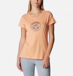Columbia Daisy Days™ Graphic Women T Shirts Coral | 8159261