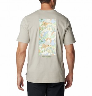 Columbia Explorers Canyon™ Back Graphic Men T Shirts Grey | 19630314