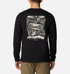 Columbia Explorers Canyon™ Long Sleeve Men T Shirts Black | 44281757