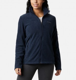 Columbia Fast Trek™ Printed Women Jackets Navy | 29881802