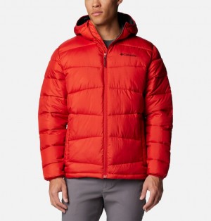 Columbia Fivemile Butte™ II Hooded Men Puffer Jacket Red | 41404250