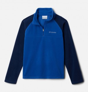 Columbia Glacial™ Half Zip Boys's Sweatshirts Blue | 21600075