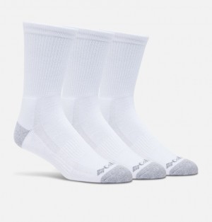 Columbia Half Cushion Crew Men Socks White | 66309446