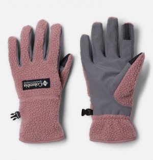 Columbia Helvetia™ II Sherpa Women Gloves Pink | 35384224