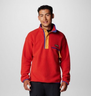 Columbia Helvetia™ Streetwear Men Fleece Red | 73392984