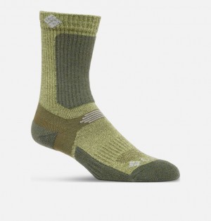 Columbia Hike Crew Lightweight Hiking Men Socks Green | 1155764