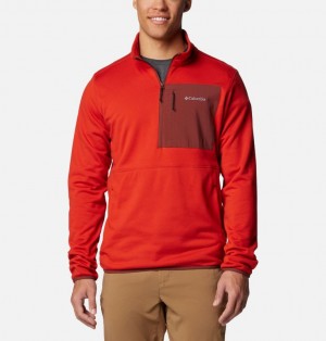 Columbia Hike™ II Technical Half Zip Men Fleece Red | 79960524