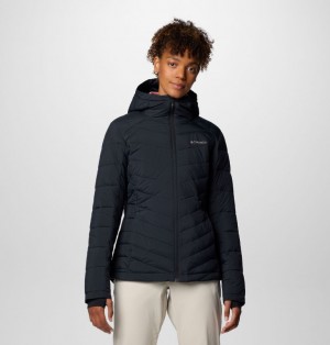 Columbia Joy Peak™ II Hooded Insulated Women Puffer Jacket Black | 55520064