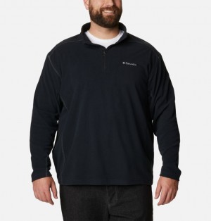 Columbia Klamath Range™ II Half Zip Extended Size Men Fleece Black | 67728545