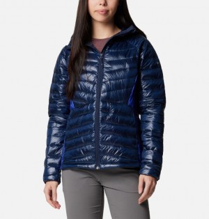 Columbia Labyrinth Loop™ II Insulated Hooded Women Puffer Jacket Navy | 35254238