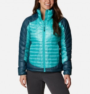 Columbia Labyrinth Loop™ Synthetic Down Women Puffer Jacket Turquoise | 5022877