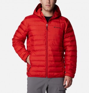 Columbia Lake 22™ II Hooded Men Puffer Jacket Red | 44781869