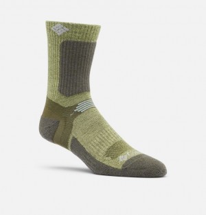 Columbia Light Weight Short Crew Men Socks Green | 31668971