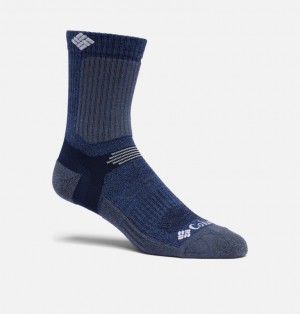 Columbia Light Weight Short Crew Men Socks Navy | 83762205