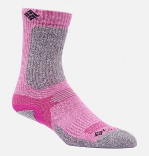 Columbia Light Weight Short Crew Women Socks Pink | 61186781