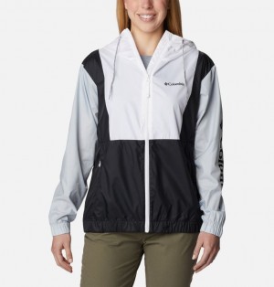 Columbia Lily Basin™ Colorblock Women Windbreaker White | 19013455