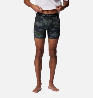 Columbia Mens Printed 360 Stretch 3-Pack Boxer Br Men Briefs Camo | 91685044