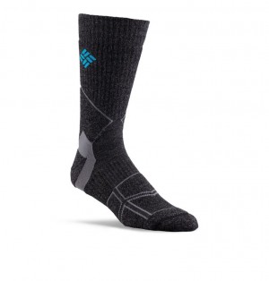 Columbia Merino Hike Crew Men Socks Black | 30096946