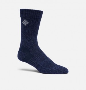 Columbia Merino Hike Crew Women Socks Navy | 67995452