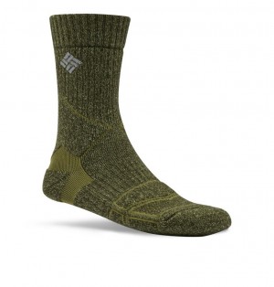 Columbia Merino Hike Crew Women Socks Olive | 85789961