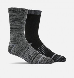 Columbia Moisture Control Crew - 2 Pack Women Socks Black | 92133736