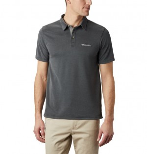 Columbia Nelson Point™ Men Polo Shirts Black | 18940968