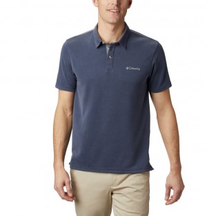 Columbia Nelson Point™ Men Polo Shirts Navy | 42303318