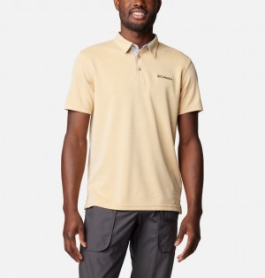 Columbia Nelson Point™ Men Polo Shirts Yellow | 46976953