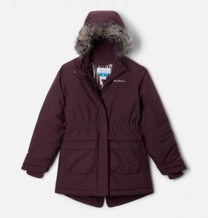 Columbia Nordic Strider™ II Waterproof Girls's Parka Burgundy | 9892734