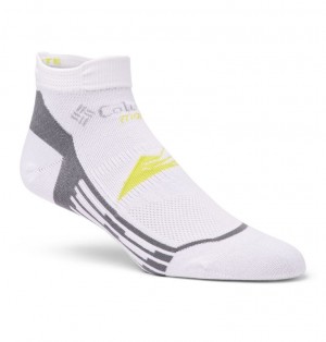 Columbia Optical Lines Running Low-Cut Lightweight Men Socks White | 78099872